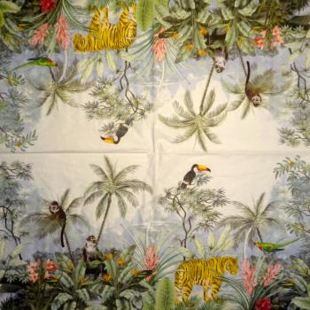 154 Animals Africa: Divers - 4-ply - Paper Design - Handkerchief